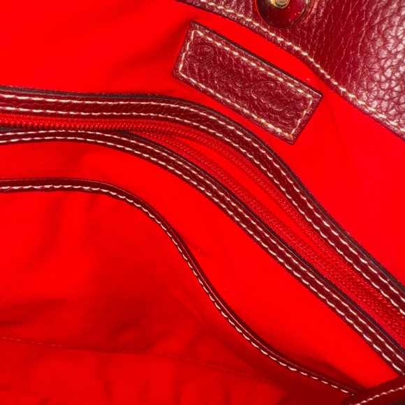 Dooney & Bourke Colette Pebble Leather Large Tote wine/burgundy NWOT - Picture 5 of 7